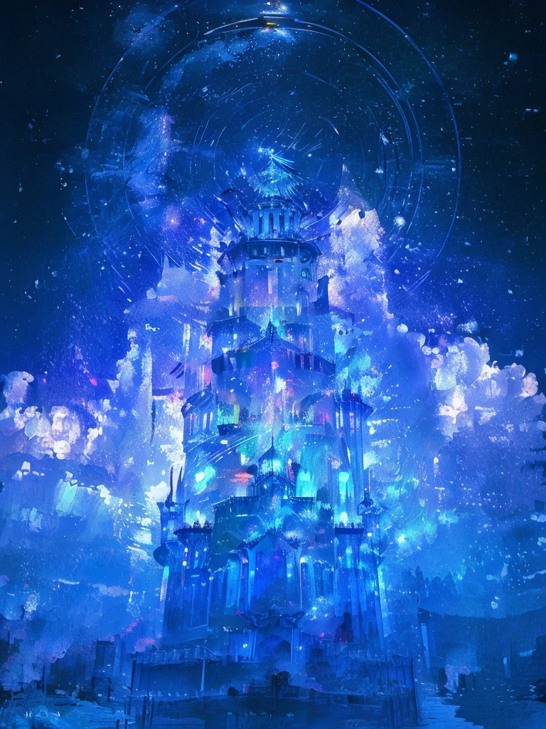 Cyan Castle,Blue-white bird,No Characters