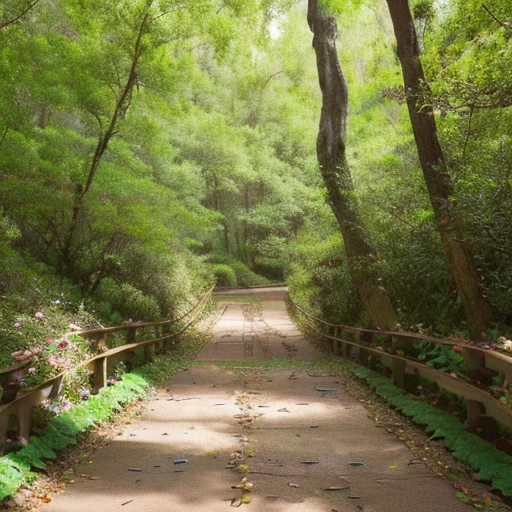 vision, (three lolitas: 2) Stable diffusion provides the best image quality, Morning sunlight, Spring scenery, Dew and flowers, Flying hair, I live in a dreamland of mushrooms and fairy tales., trip, running, and laugh. Forest Path