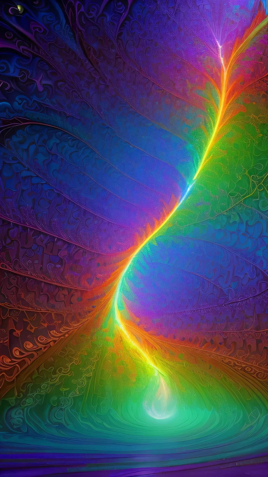 ((surrealism style)), (colorful magical energy flowing through the air, repeating fractal patterns, trippy:1.5), (rickety wooden building:1.1), (by a vast water fall in the dense jungle:1.3),, ((best quality)), ((masterpiece)), ((ultra realistic)), beautiful intricately detailed soft oil painting,