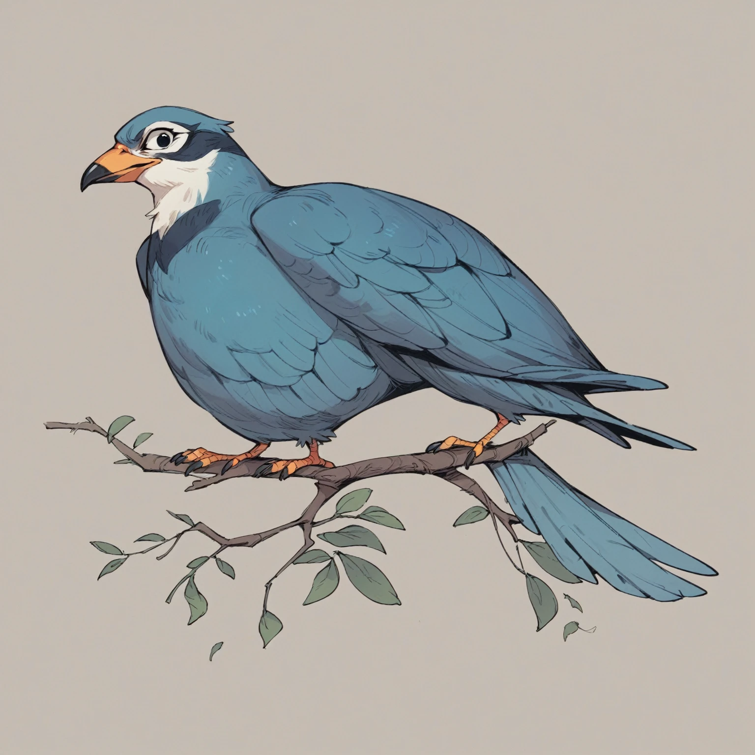 technical drawing, bird illustration, peacock, Generative AI
