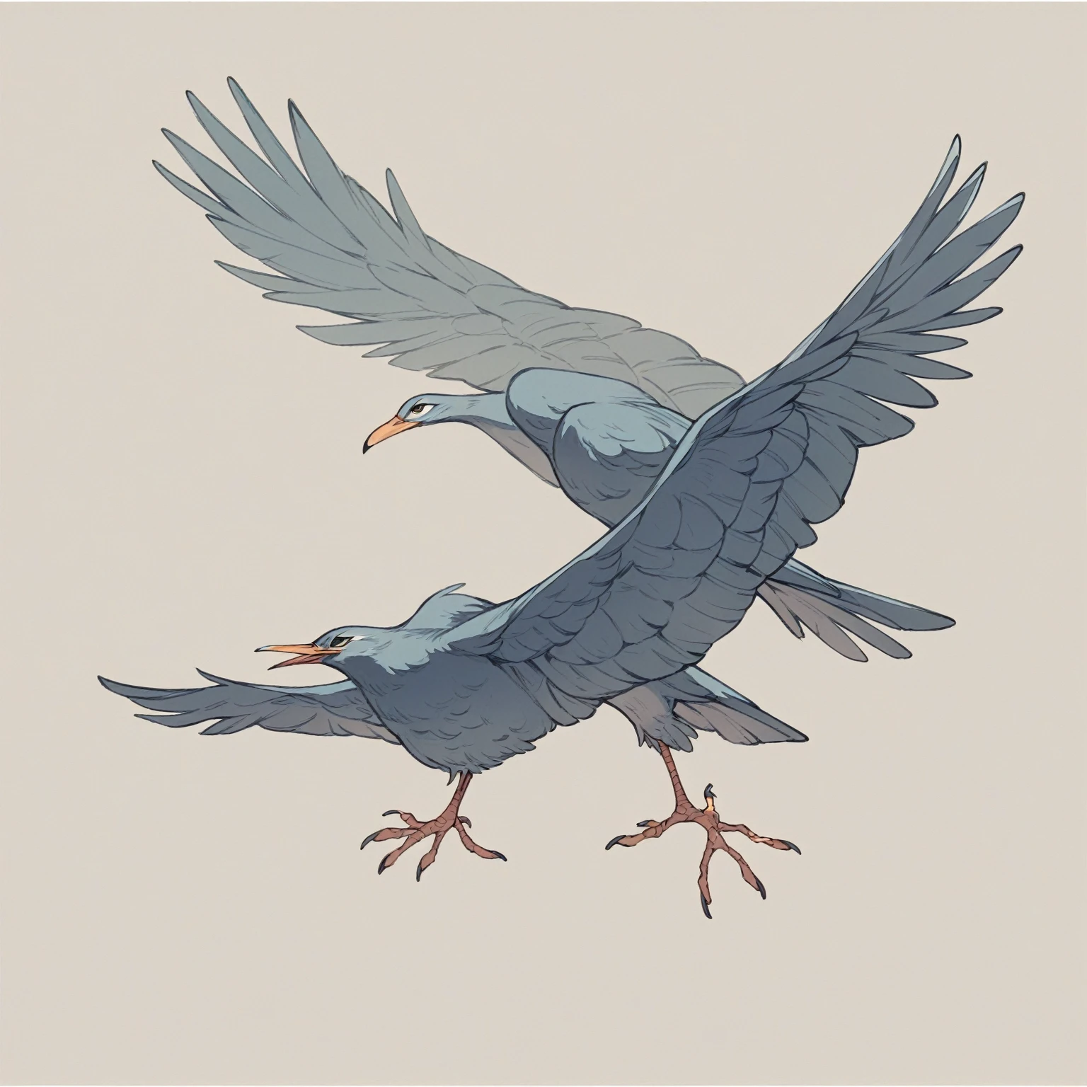 technical drawing, bird illustration, peacock, Generative AI
