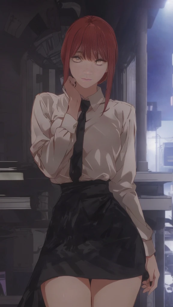 Le personnage Makima de la série animée Chainsaw Man, fragile, pleine longueur (corps entier 1.1.), fond sombre, obscurité, anatomie correcte 1.1, anatomie correcte de la main. Obésité morbide, Très sexy, érotique, Très féminin, belle silhouette obèse, Jambes grasses, fesses, corps gros, ssbbw, gros ventre mou, cheveux roux, Yeux oranges, Cercles rouges pour les écoliers, robe d'été, pose sexy, réaliste, very détaillé, beau corps, détaillé body, détaillé hands, détaillé, vibrant, détaillé Face, Conception des personnages de Makima. very détaillé, détaillé body, détaillé hands, détaillé Face, Art animé, Hugh Détails, Visage très abattu, détaillé eyes, Illustration ultra fine, Meilleure ombre, détail fin, beautiful détaillé glow, beautiful détaillé, Extraordinairement beau, extremely détaillé, inexpressif, composition épique, Style animé. art animé, Style animé,