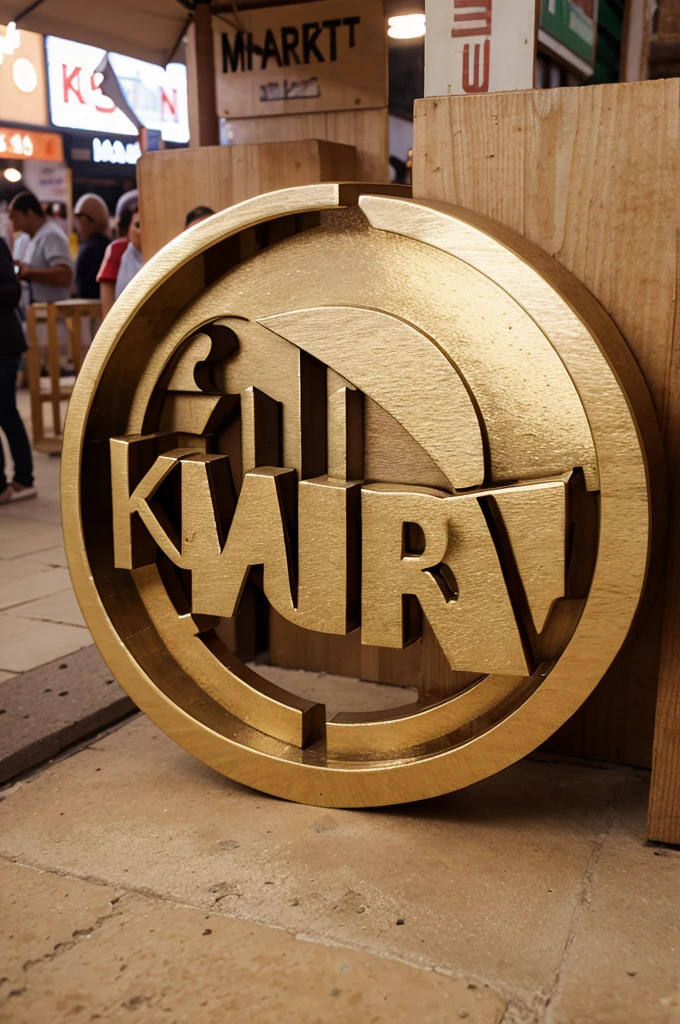 3d Writing Logo "MARKET KOMAL"