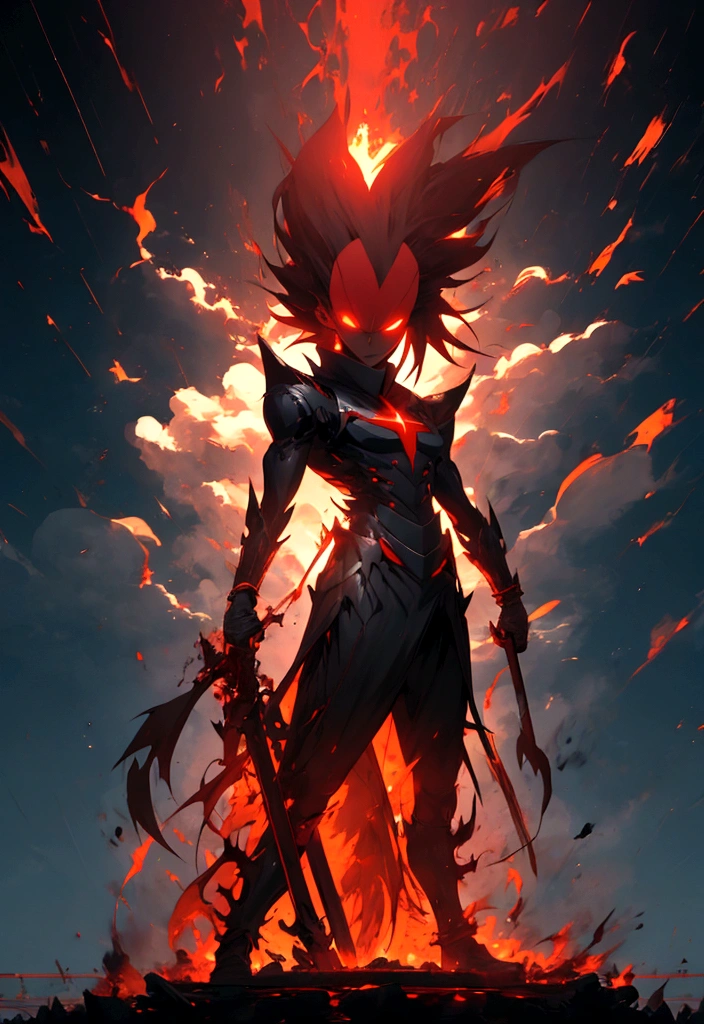 Ryomen sukuna, shapely body, アニメ, red light, anger , Insane, high qualiy, fully body
