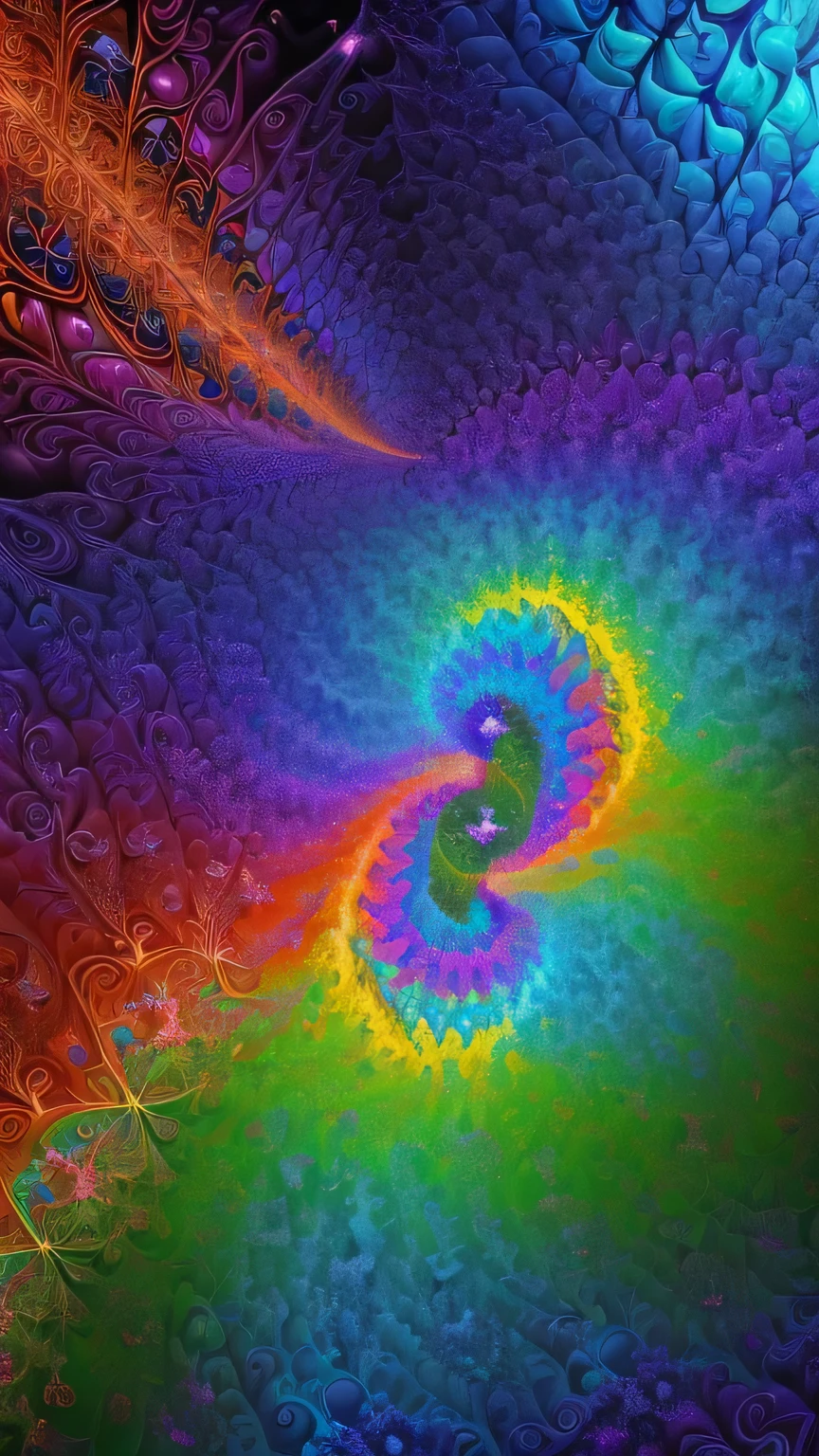((surrealism style)), (colorful magical energy flowing through the air, repeating fractal patterns, trippy:1.5), (rickety wooden building:1.1), (by a vast water fall in the dense jungle:1.3),, ((best quality)), ((masterpiece)), ((ultra realistic)), beautiful intricately detailed soft oil painting,