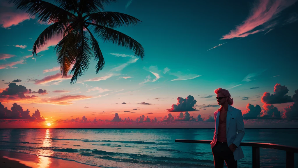 lonely miami nights miami vice alone sunet