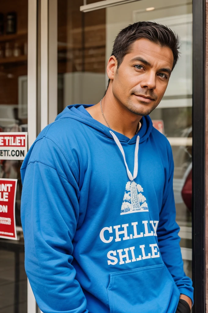 A guy is selling chilly