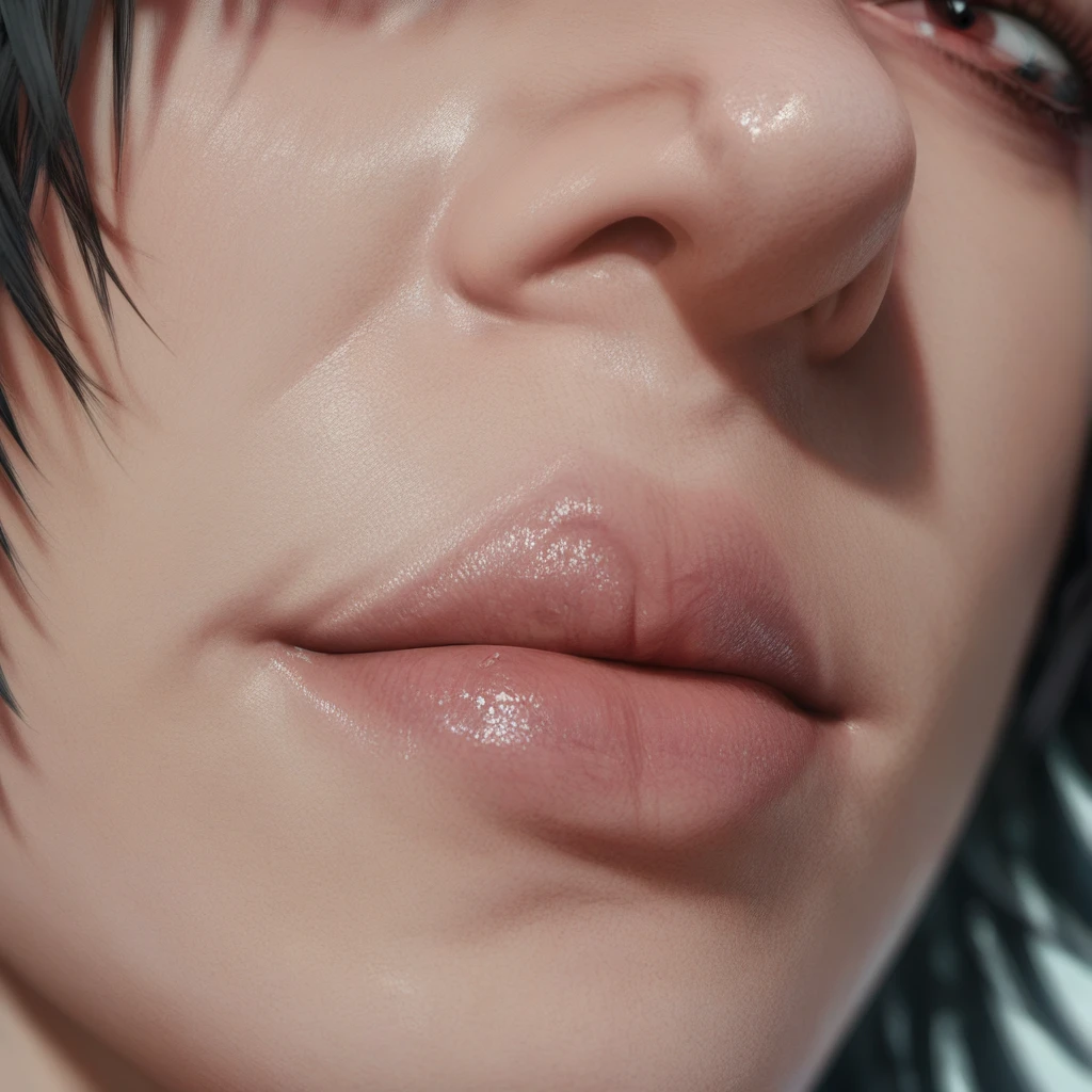 rating_explicit, lady (from devil may cry 5:1.1), naked, portrait, close up, detailed face, perfect face