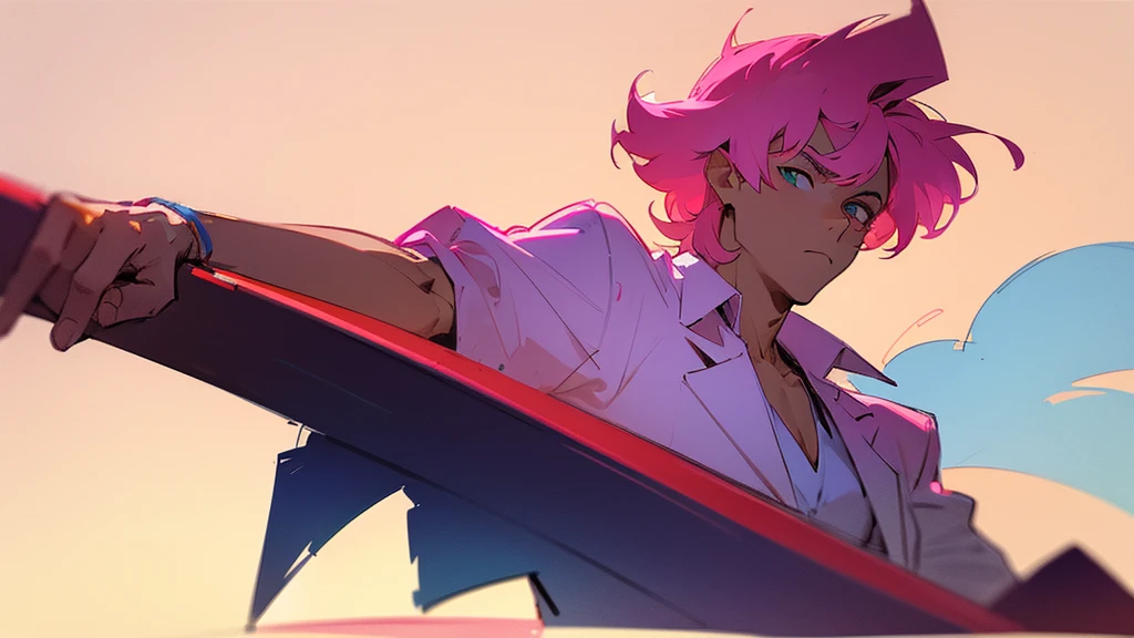 lonely miami nights miami vice person alone sunet retro anime 80s sketch air tonight