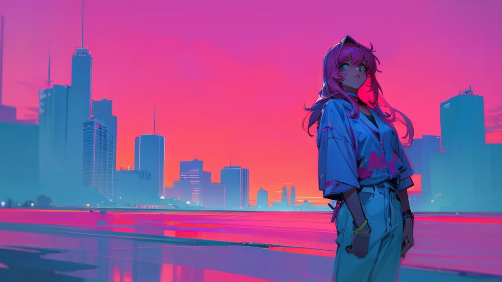 nely miami nights miami vice person alone sunet retro anime 80s sketch air tonight midnight LANDSCAPE