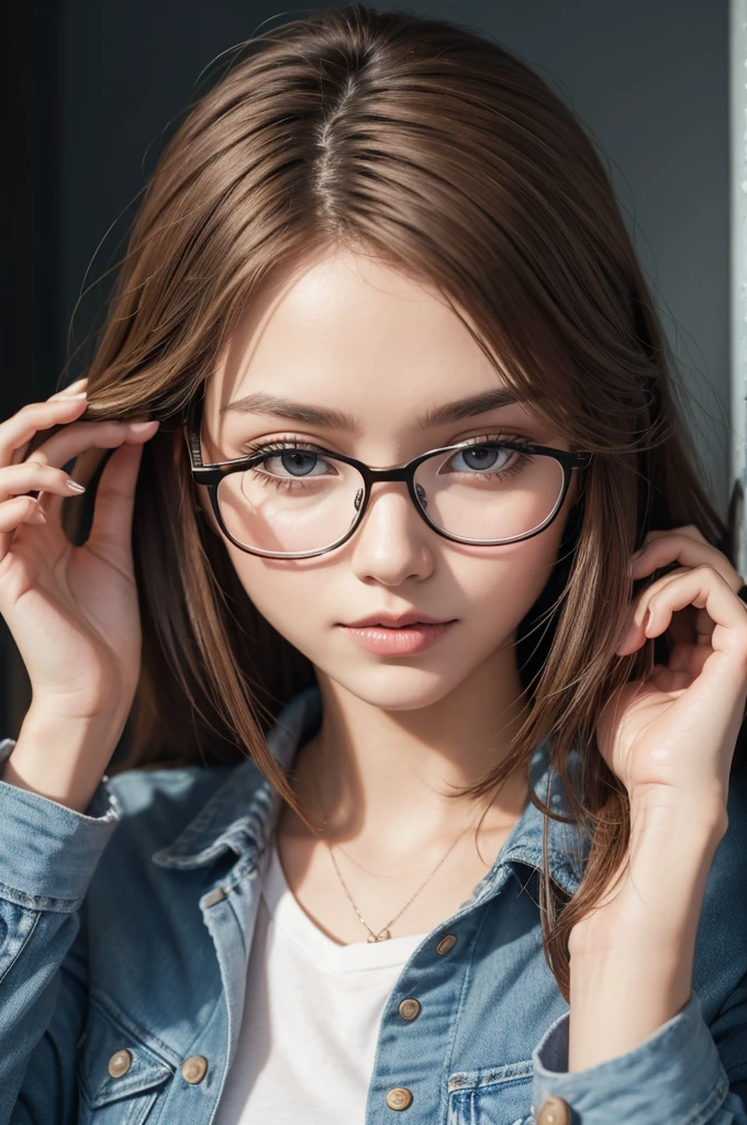 Brain with glasses