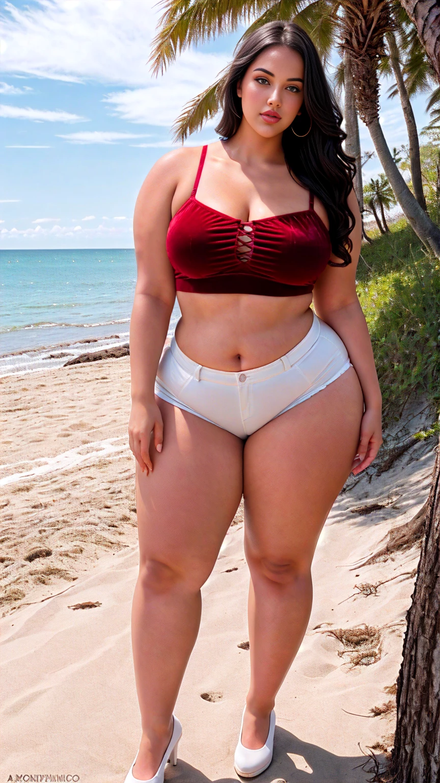 RAW photo,candid photograph, full body,photo of a beautiful,influencer,30yo Iranian woman,detailed skin,laughing,naked, looking at viewer, thick body structure,white background,no background, candid pose,blue light, film grain, kodak color, instagram LUT