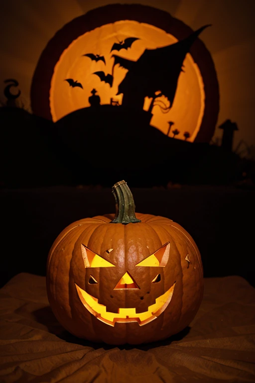 Logo of a halloween pumpkin 