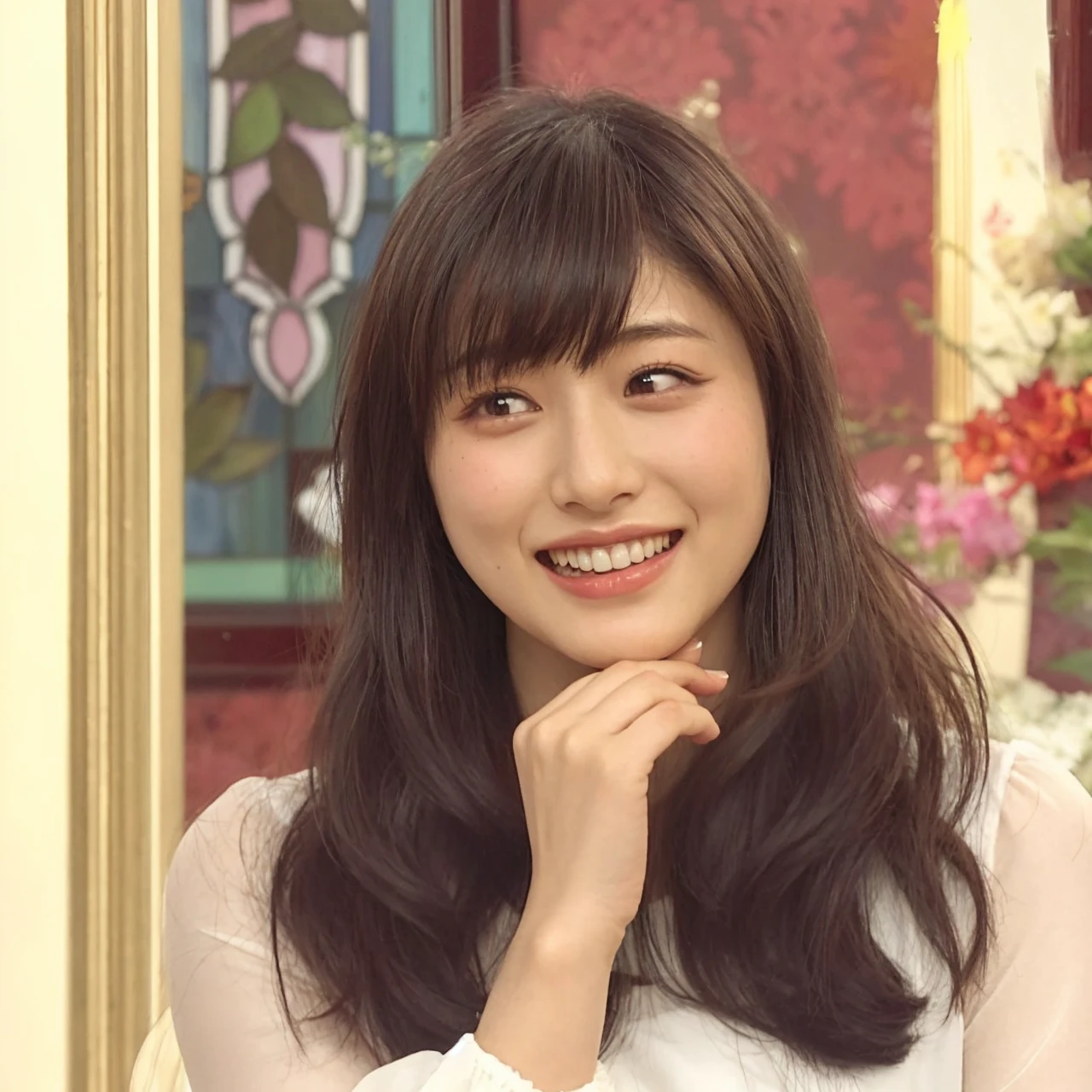 japanese girl ishihara satomi, realist, 4hd, beautiful 