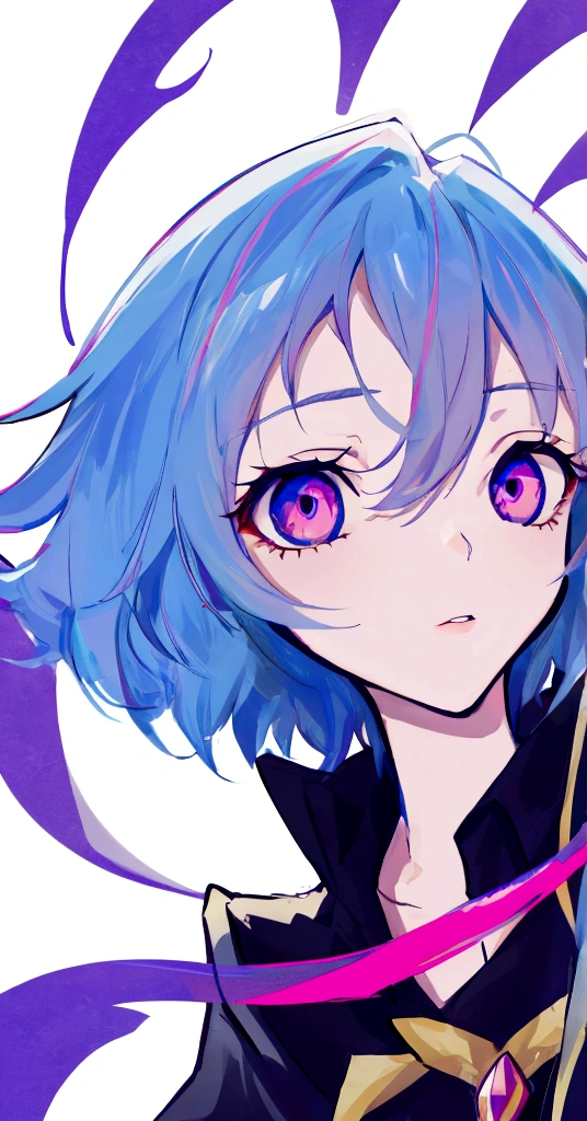 a closeup of a person wearing a black shirt and a black top, inspired by Li Chevalier, neferpitou, delicate androgynous prince, retrato de anime style, demon slayer rui fanart, 1 7 year old anime gothic girl, portrait of a woman as real, high quality portrait, en un anime style, anime style, personaje de anime style