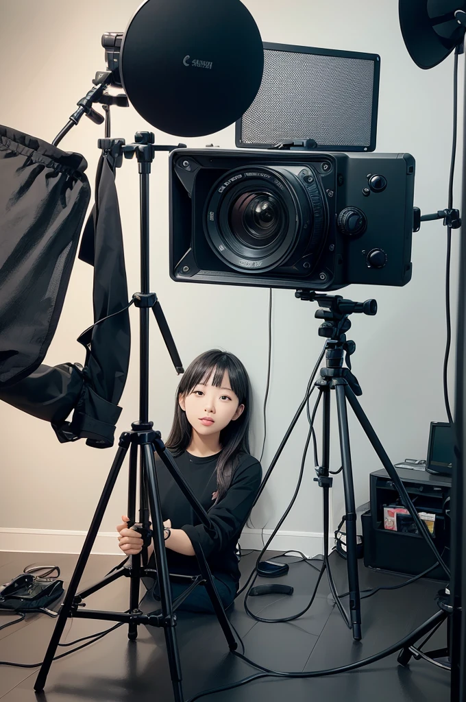Create a background for me with a clean environment to record videos 