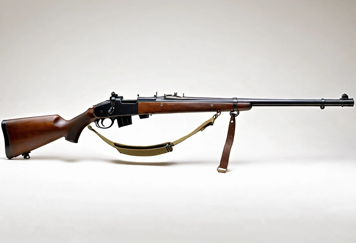 Imagine un fusil a verrou avec un petit chargeur fixe de 10 cartouche du style anglais, le fusil ce nomme: Lee Enfield m1898 mle vigilantes 