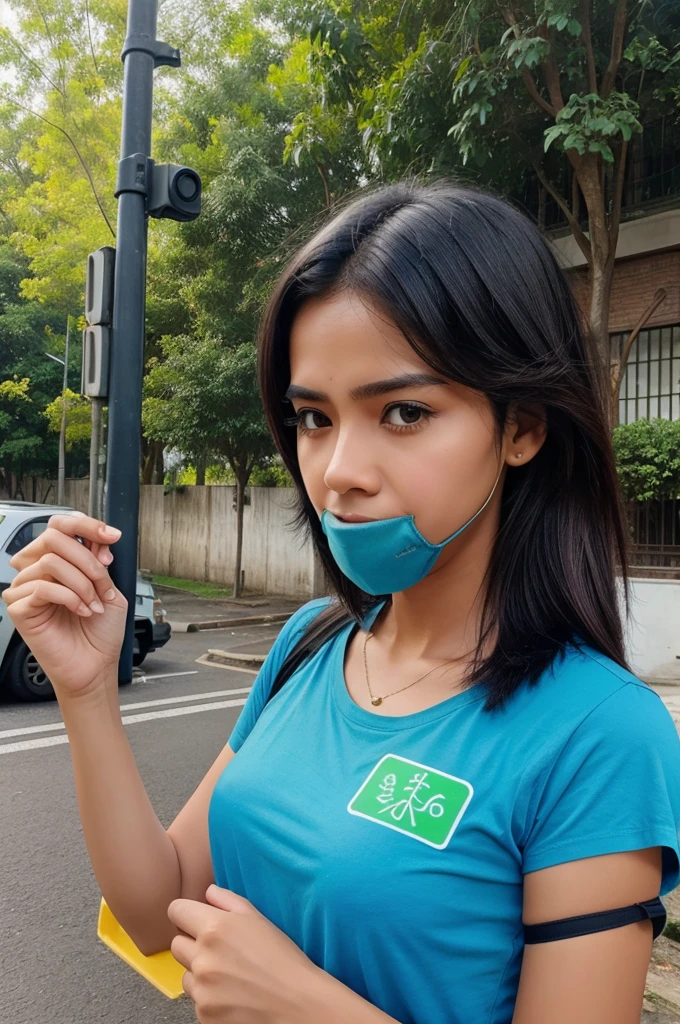 Any easy drawing for stop pollution