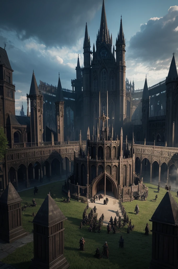A gothic-themed medieval battle arena 