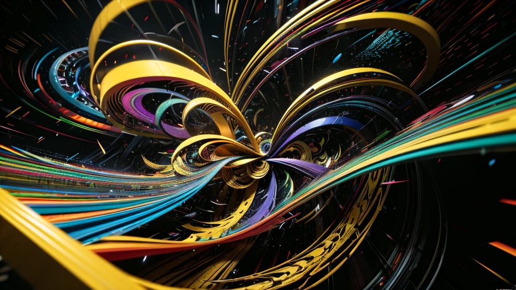 Multicolor dynamic abstract liquid flow particle turbulence,Cinema 4D, Fully Dynamic Motion Design, X-Particles, Dynamics FX, Bending and destroying reality、Create stunning visual effects, abstract art style, diagonal configuration, Dynamic configuration, Sharp focus, Intricately detailed, Cinematic, Realistic, 超High resolution, High resolution, 8K,