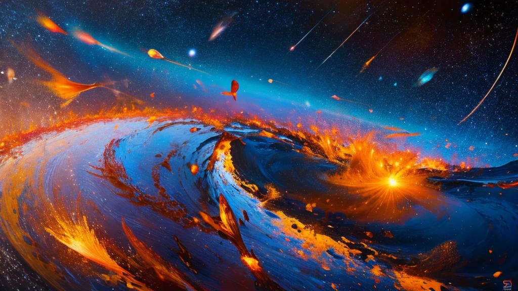 meteor、Abstract Painting、
