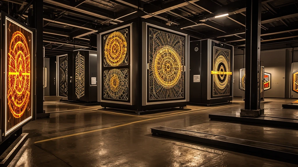 Expressing visual art fused with electrical machinery 