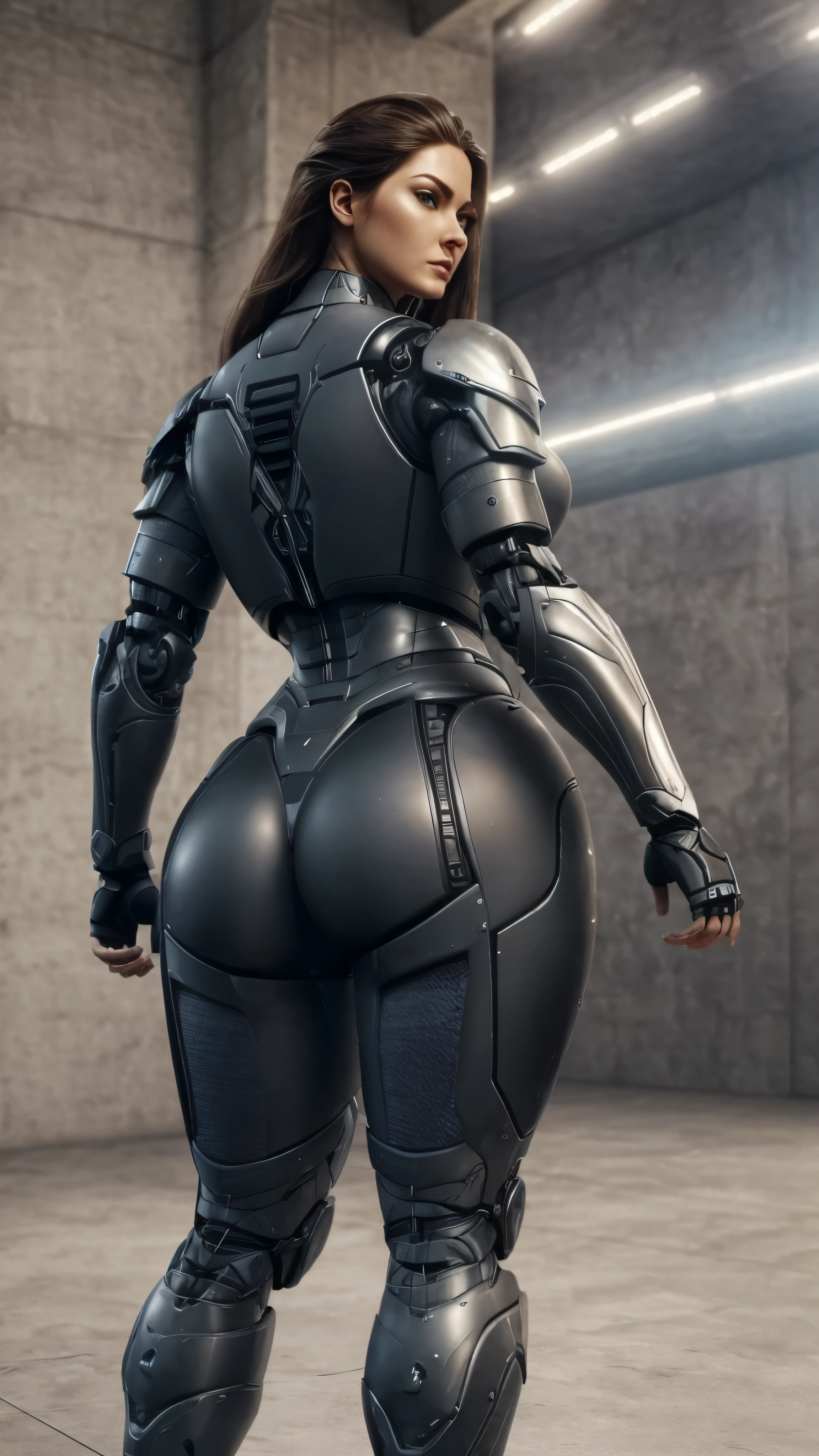 Woman, Curvy, Thick, Muscular, Robot, Sci-Fi, Aerodynamic, Carbon Fibre, Armor, Gears, Engines.
CGI, VFX, 3D art, Realism
Top Models Face, Make Up, Beauty, Straight, Slicked, Long Legth Hair.
Dynamic, Walking, back view, sexy, appealing,