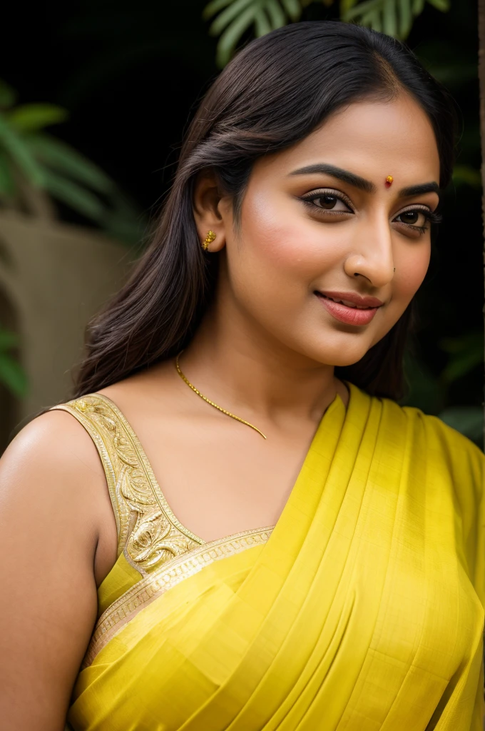Foto RAW, photorealistic, photography, full body shot, master shot, perfect eyes, goddess like beauty, pierced eyes, perfect thick chubby mallu Desi aunty bhabhi, Wearing a Stanapatta, a chest-band.Saree model, model Photography, Indian saree shoot, Indian traditional wear advertising photography, traditional wear brand shoot, face of Indian actress Sonakshi Sinha, masterpiece, realistic, realism, incredible details,  pleasure, photorealism, detailed skin, skin pores, high contrast, photorealistic Artstation 8k HD digital art trend of high definition and detailed realistic skin texture, ultra detail, realistic skin texture, armature, best quality, ultra high definition, (photorealistic:1.4),, high resolution, detail, raw photo, sweat, Re sharp, by Lee Jefferies Nikon D850 Film Stock Photo 4 Kodak Portra 400 Camera F1.6 Lens Rich Color Ultra Real Realistic Realistic Textures Dramatic Lighting Unreal Engine Trending at Art Station Cinestill 800,(pele altamente detalhada: 1.2), 8k UHD, DSLR, soft-lighting, alta qualidade, grain of film, Fujifilm XT3,she didn't like to wear blouse or bra, she is happy to wear only saree, she hates blouse or bra, detailed hairy armpits, hyper realistic skin, skin pores, sweat, veins, 