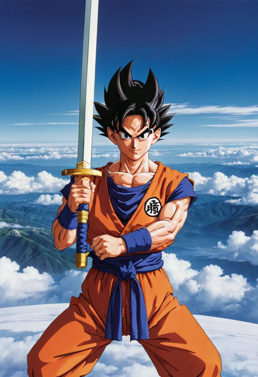 dragon ball，Sword in both hands,Furo Gohan, Miray Gohan. 