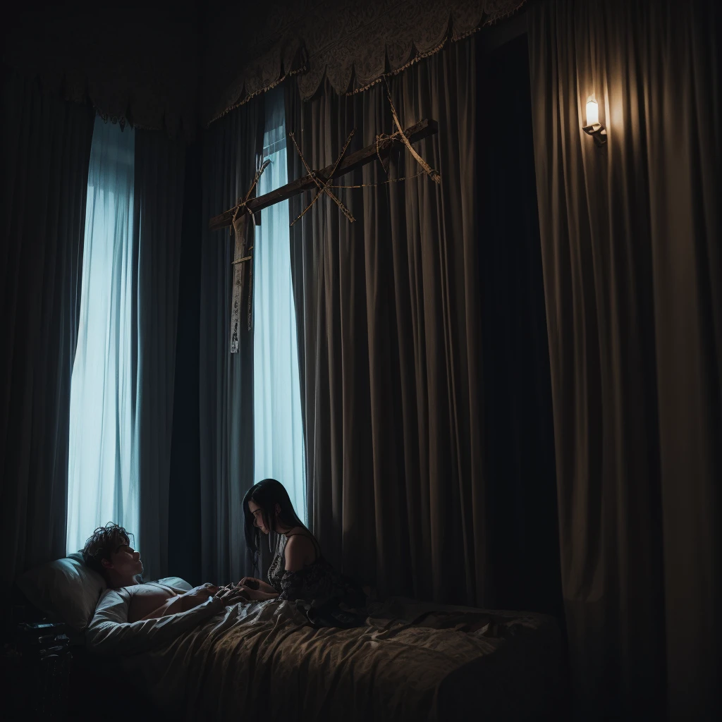 When the curtains call the time
Will we both go home alive?
It wasn't hard to realize
Love's the death of peace of mind
You're in the walls that I made with crosses and frames
Hanging upside down
For granted, in vain, I took everything
I ever cared about
