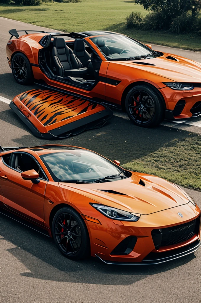 Half tiger half mechanical car