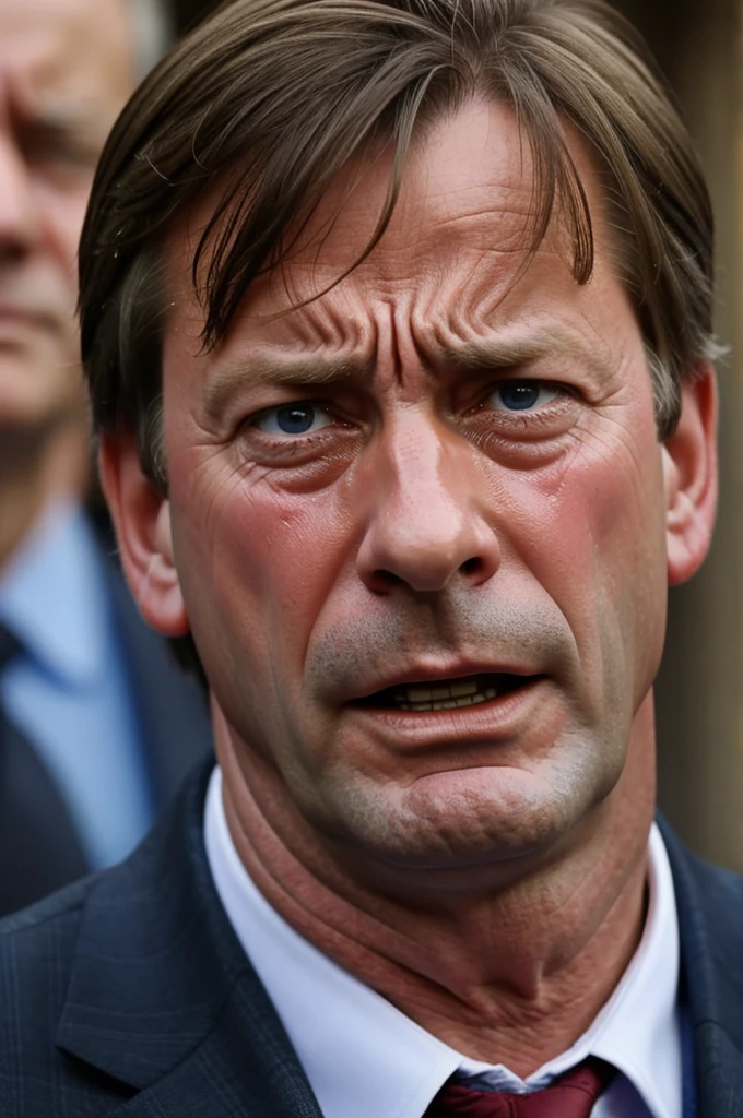 Nigel farrage crying lost election.