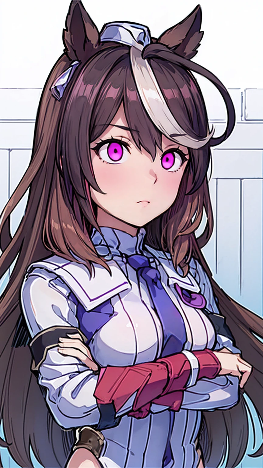 1 Girl,Browsing Caution,(((Large Machine-Made Choker))), expensive,Huge breasts, clavicle,Absurd, brainwashing,Hollow Eyes, ((Expressionless,Emotional erasure)),whole body像,((stand up, still)), (expensiveest quality、4K、8K、High resolution、Must have:1.2)、Very detailed、(reality、reality的です.、reality的:1.37)、Ticker、Hyper HD、Studio Lighting、Ultra High Definition Paint、Sharp focus、Physically Based Rendering、Attention to detail、Professional specifications、Vibrancy and color、Blurred、Sports portrait、landscape、Horror Style、Anime Big 、sf、photograph、Concept Artist、Five Fingers, Perfect body, {{{masterpiece}}}, {{{expensiveest quality}}}, {{Very detailed}}, {shape}, {{Very delicate and beautiful}},Improved cost performance、All Roles、Canon 5D MK4でphotograph、photograph, whole body、White Background、Expressionless、Straight eyebrows、Expressionless、Straight eyebrows、Expressionless、Hypnosis App、Stand still、@_@、Expressionless、brainwashing、Hypnosis、please lower your arms、please lower your arms、please lower your arms、Drooling、Drooling、Drooling、Night Classroom、Black latex tight suit、salute、Expressionless、Emotional erasure、Drooling、whole body、Horse Girl、Horse ears