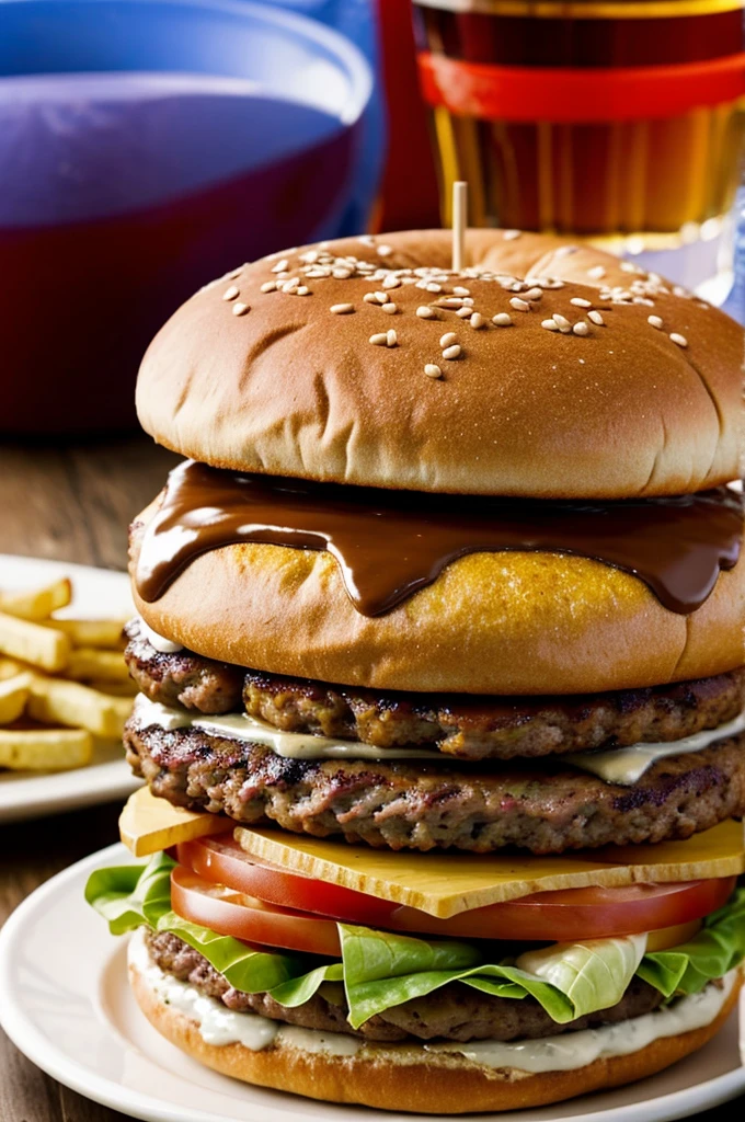 A mega giant burger