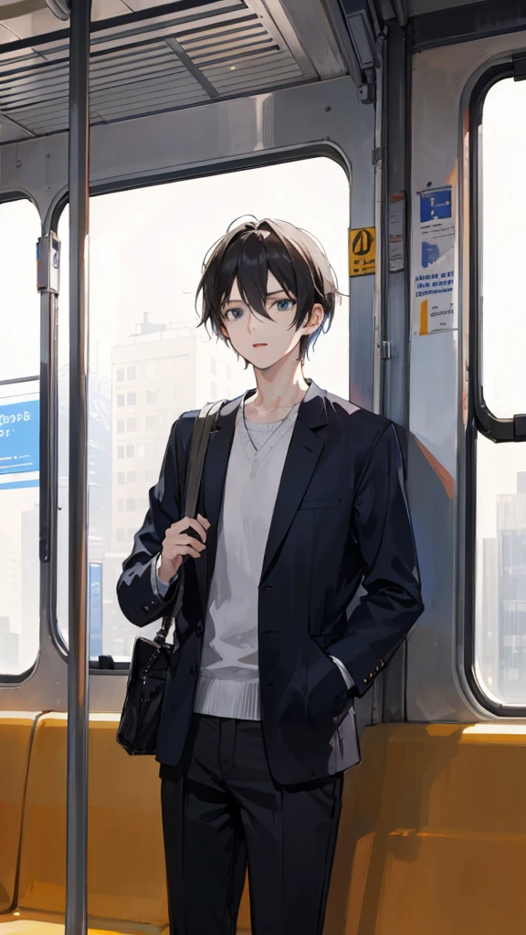A 24-year-old man, looking out from the train's window, shouted,
