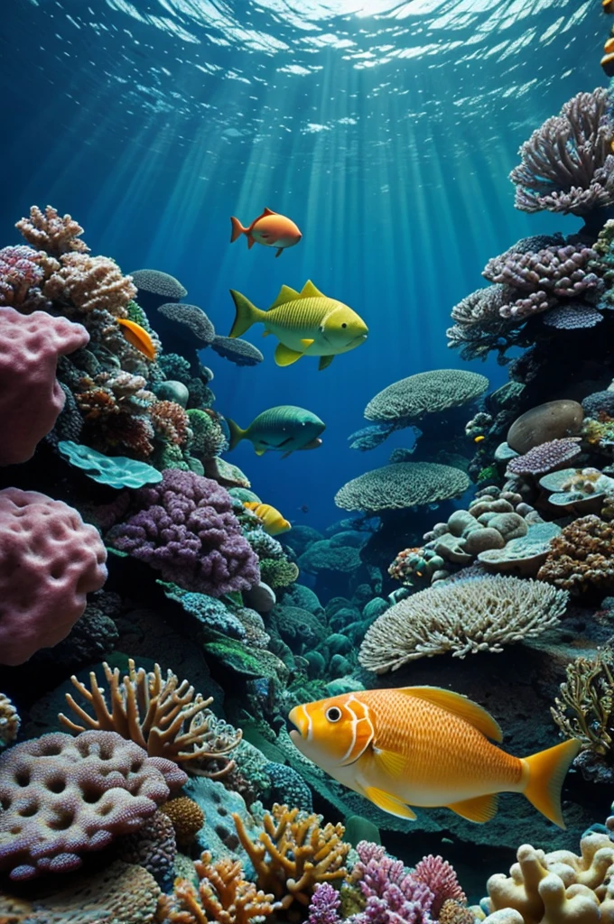 Underwater living creatures that eat