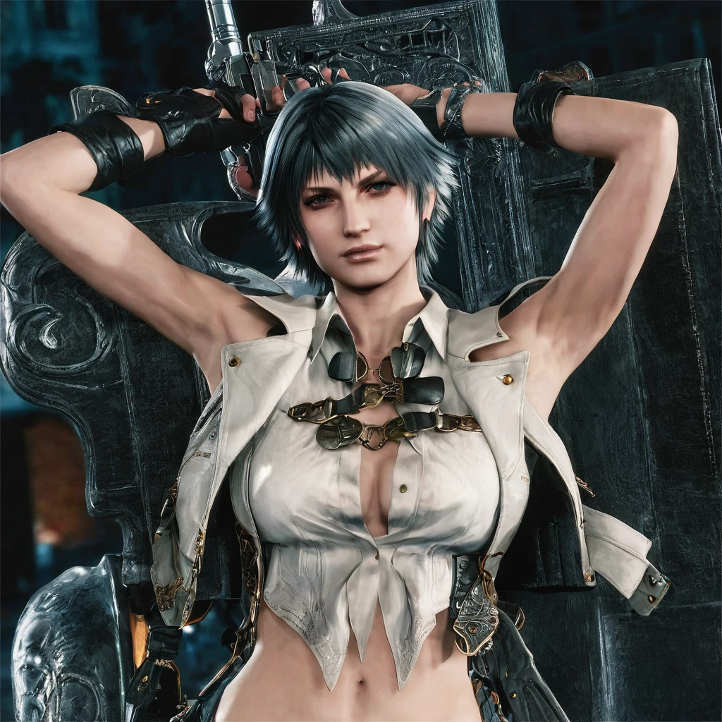 lady (from devil may cry 5:1.1), white bra