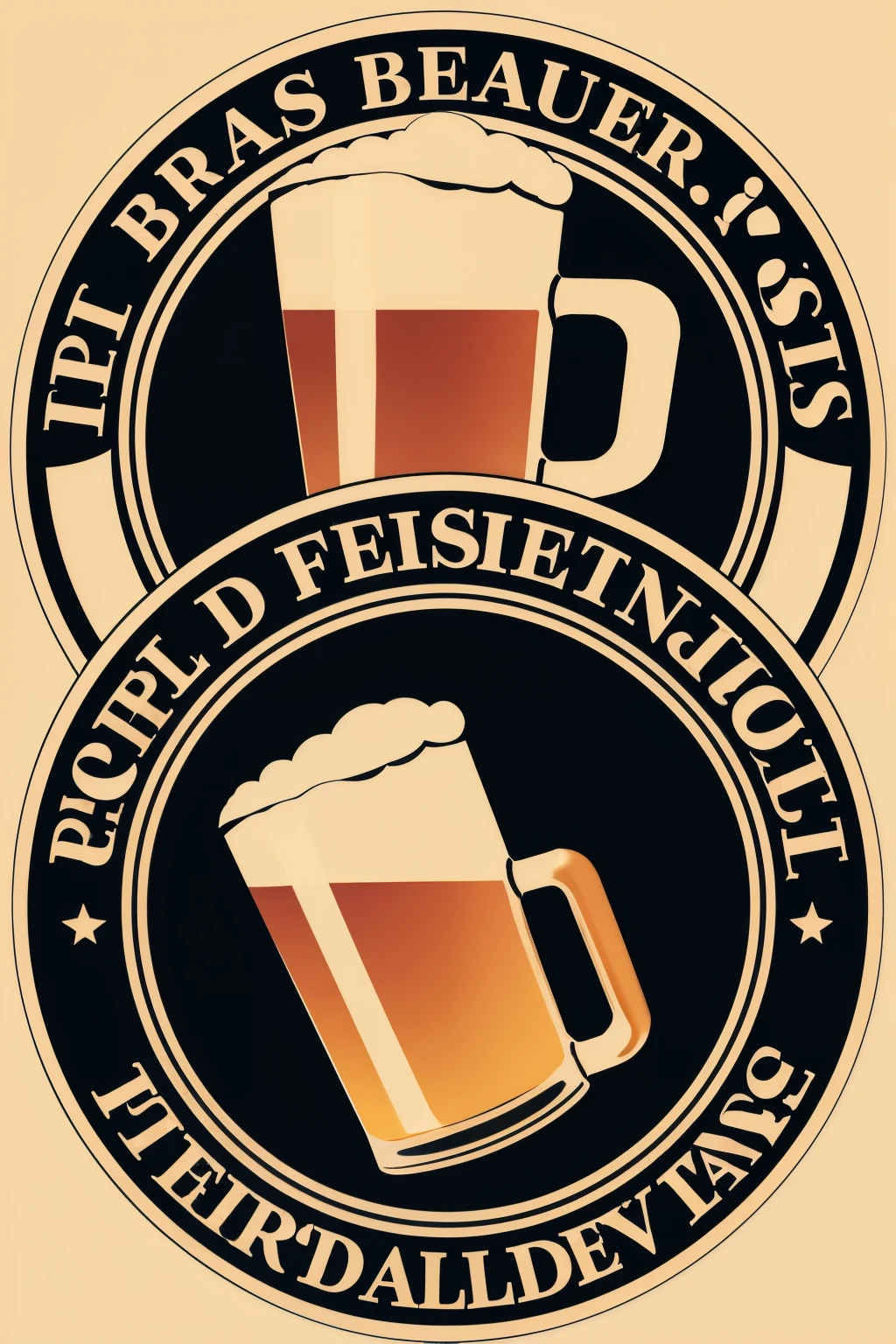 create beer logo with the federal name