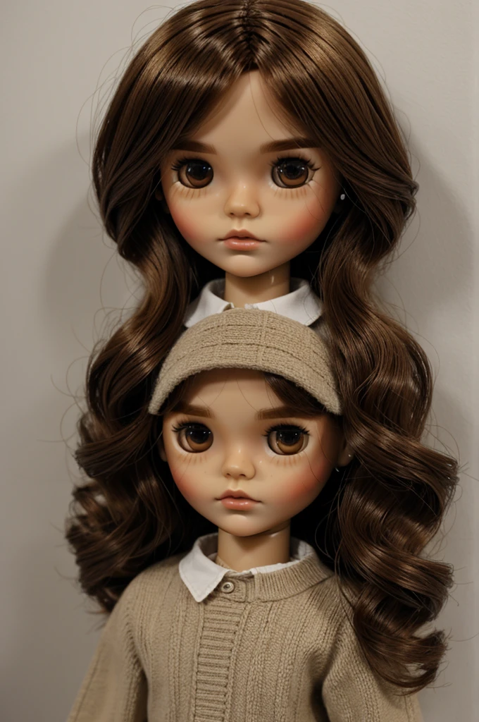 Male blythe doll with brown eyes and medium hair