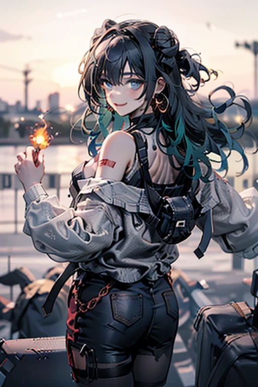 (((Masterpiece))),(((Super Detail))),(((in 8K))),(((best composition))),(((Rim lighting,Fireglow effect,deep shadow))),solo),Beautiful fingers,Detailed finger features,(Detailed hair features:1.7),(Dynamic and sexy bending pose:1.3),detailed facial features,detailed clothes features, (perky chest:1.1), (pointed chest:1.3), delicate beautiful face, Bright blue eyes, cute eyes, sparkling eyes, Big eyes, beautiful detailed eyes,double bun with glittering hair ornament:0.6,(super detailed glossy skin:1.3),slender body,goddess smile,((with sparkling eyes and a contagious smile)),beautiful posture,silver bronde hair, blue eyes, dress, bare shoulders,collarbone, sidelocks, hairband, earrings with jewelry, off shoulder sweater dress, arms behind back:0.4, air plant, long hair with long locks, gold hairband, off-shoulder dress, sweater dress, off-shoulder sweater, red sweater, big side hair, very long side hair,(super delicate floral pattern:1.2),seductive cleavage:1.3,beautiful glossy legs,shiny red high heels,lifting dishes with cup of a coffee,french restaurant,hustle and bustle,rising steam,(((depth of fields)))