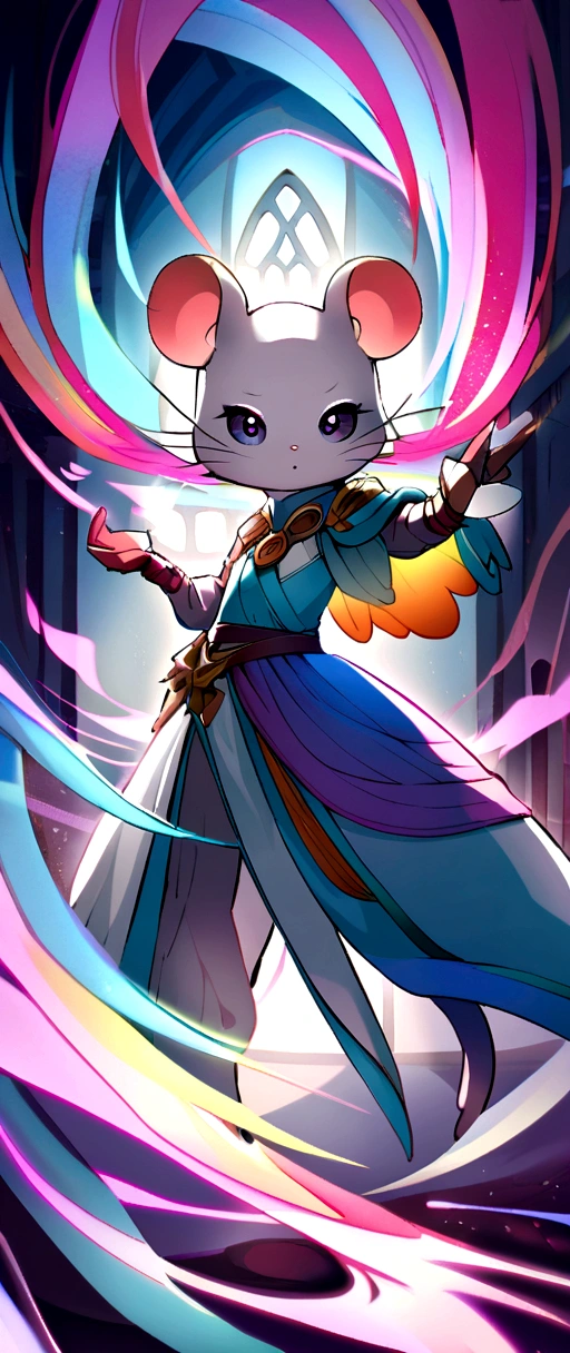 Little mouse with sword