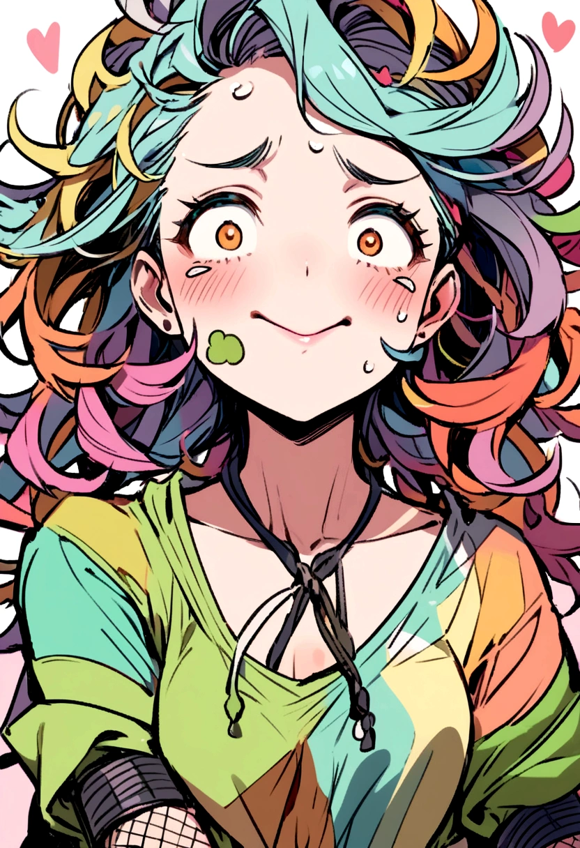 Playfully styled character, emotion mockery