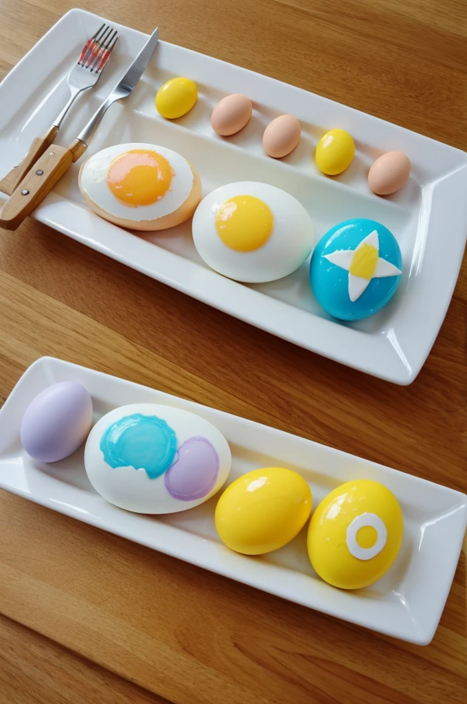 Draw how 4n Way Alina rolls eggs