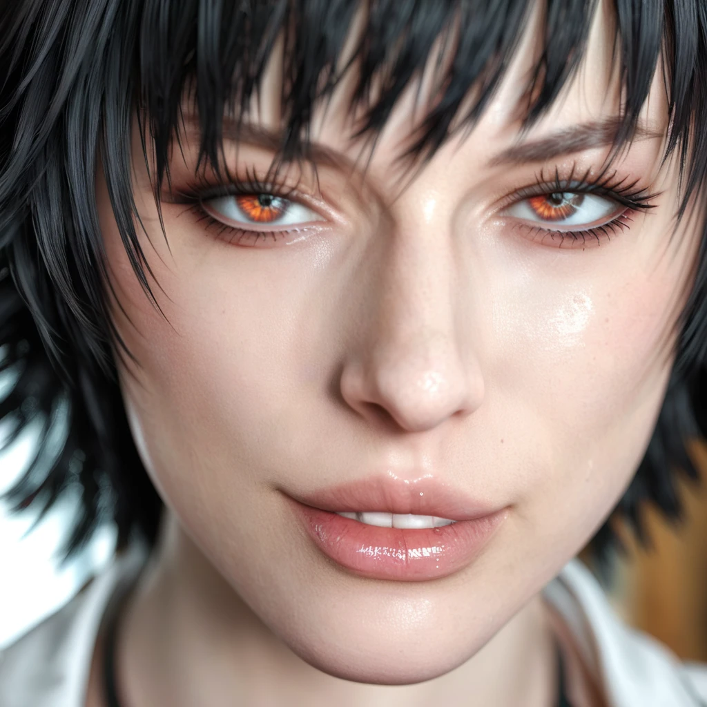 (best quality:1.2), lady (from devil may cry 5:1.1), black panties, perfect face,
