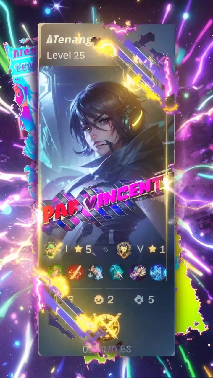 4 cards cartoon style, cyberpunk, short hair, thick eyebrows, digital punk, anime style 4K, short sleeve gaming clothes, black hair, computer room, overhead gaming headset