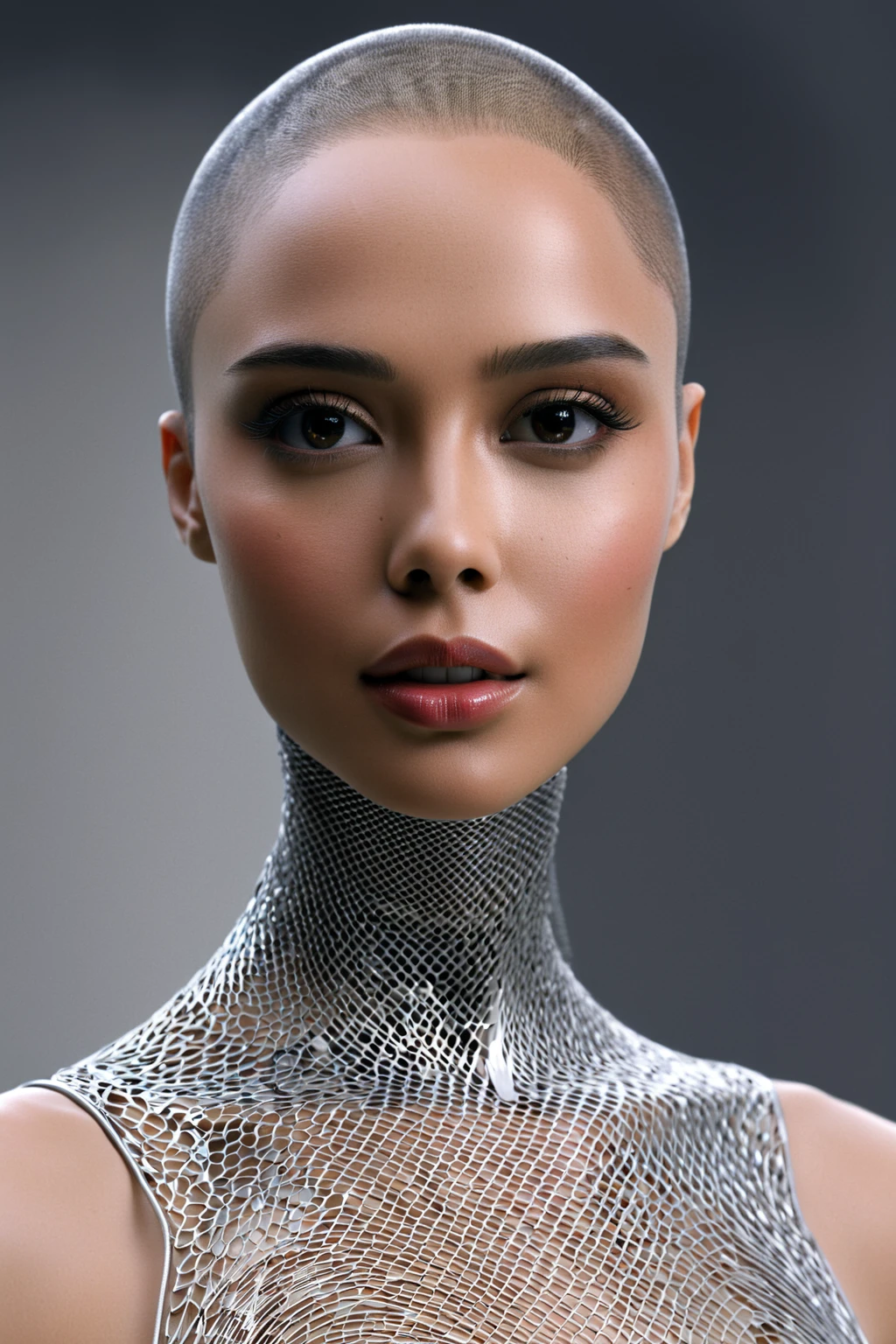 Here is a prompt for creating an image:
"Design a stunning and alluring female humanoid AI robot inspired by the film Ex Machina. The robot should have a face resembling that of an extremely gorgeous lady, with human-like, realistic skin. Ensure that the skin texture is detailed and beautiful, capturing the essence of a woman's beauty intertwined with advanced AI technology."