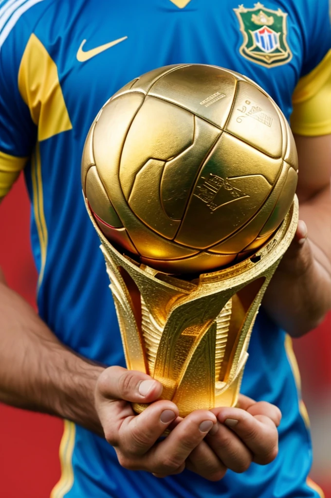 The World Cup in Ronal's hands