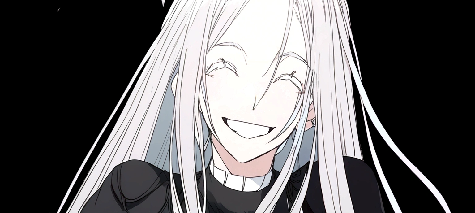 Woman smiling happily 