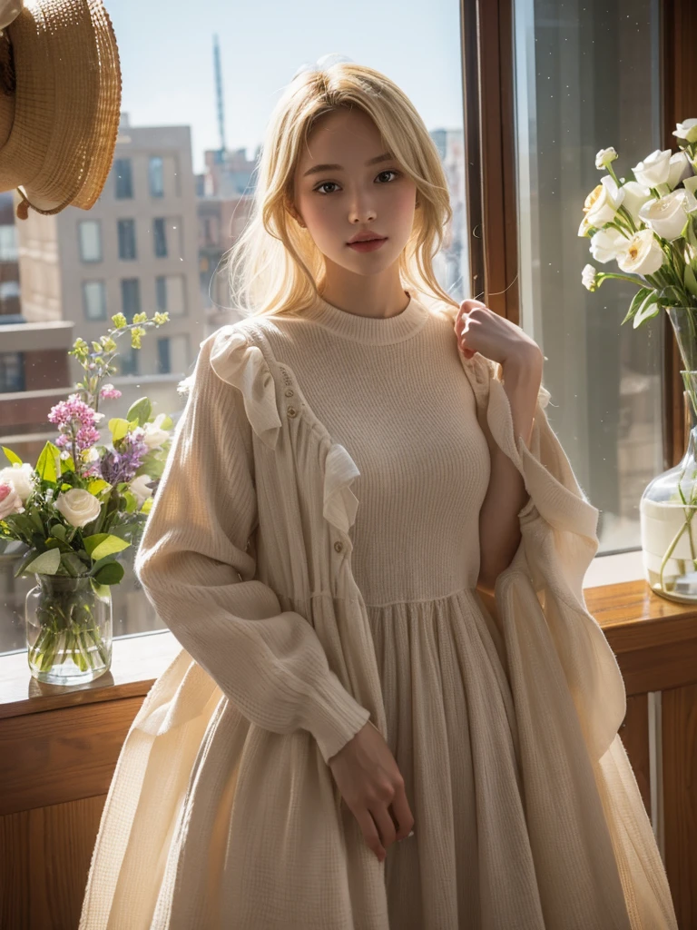 blond，Dress modestly，Never been in love