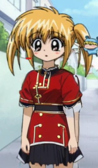 Red dress, spotted outfitt, longe slevees,